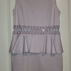 Lavender mini cocktail dress